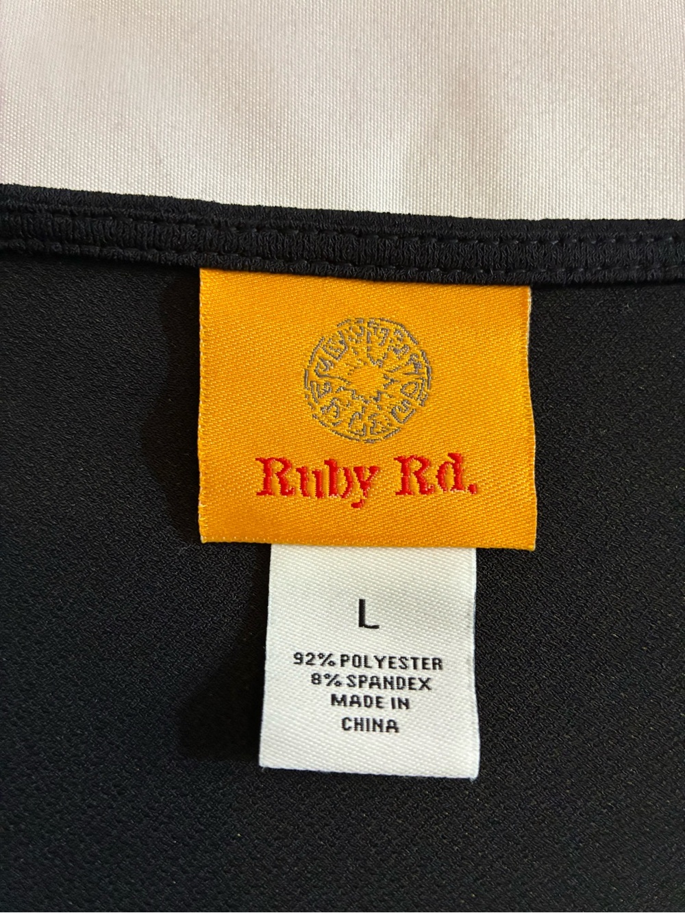 Ruby Rd. Black Square Neck Ruffle Sleeve Tunic - Picture 4 of 4